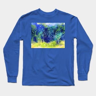 Tree Series - Trees in the Orchard 1 Long Sleeve T-Shirt